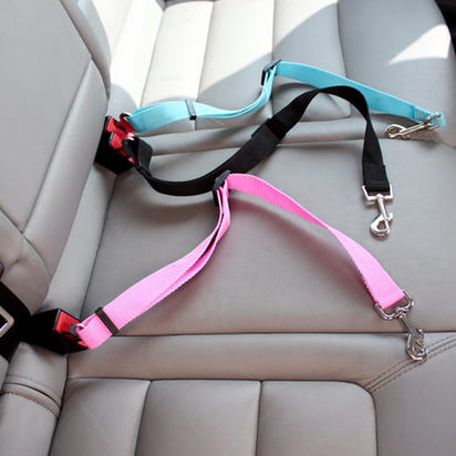 JuicyRide™ Adjustable Pet Car Seat Belt - 7 Safety Colors
