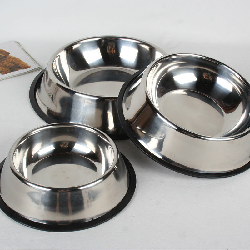 Stainless steel dog bowl for small pets
