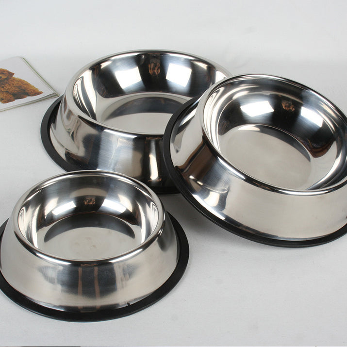 Stainless steel dog bowl for small pets
