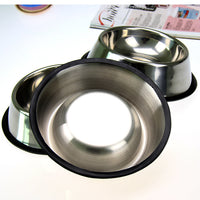 Large stainless steel cat and dog water bowl